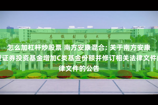 怎么加杠杆炒股票 南方安康混合: 关于南方安康混合型证券投资基金增加C类基金份额并修订相关法律文件的公告