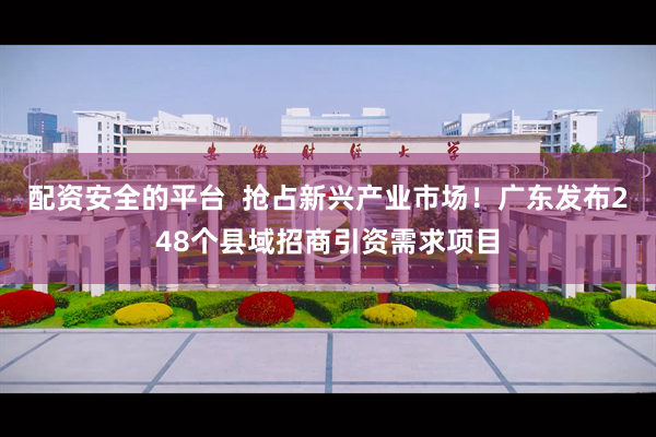 配资安全的平台  抢占新兴产业市场！广东发布248个县域招商引资需求项目